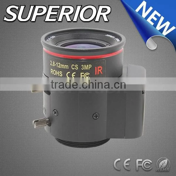 5mp cctv camera CS Auto Iris 2.8-12mm box camera lens
