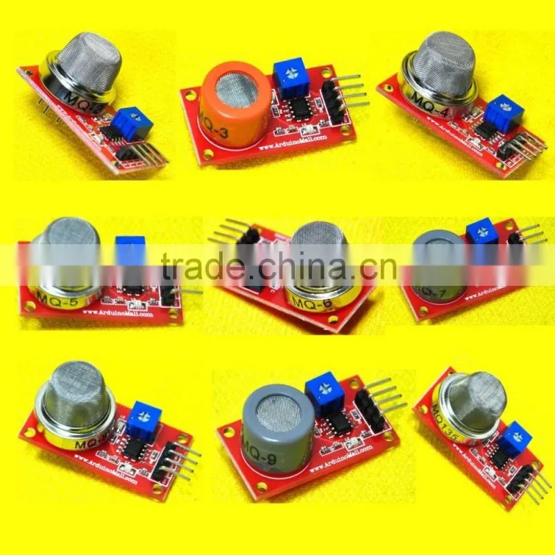 Chipman 2016 New Arrival Sensor module kit MQ2 MQ3 MQ4 MQ5 MQ6 MQ7 MQ8 MQ9 MQ135 sensor each 1pc Diy for EK8238