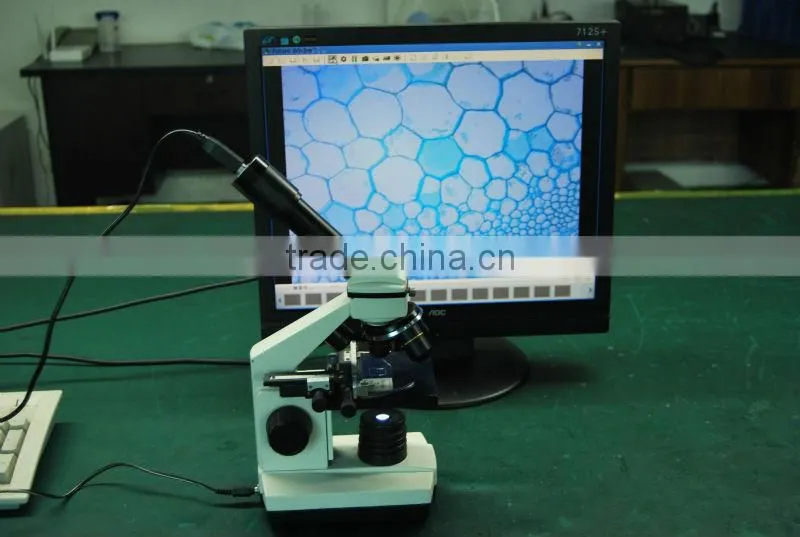 Compact MDA1300-M410 USB digital microscope with dual functions of biological microscope and stereomicroscope