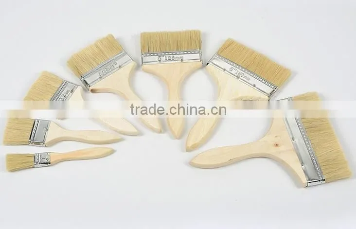 Wholesale bristle paint brush with wooden handle, paint brushes