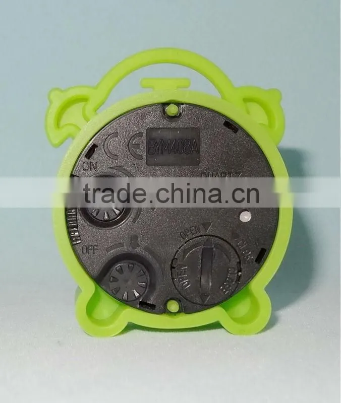 Mini size cute round Table Alarm Clock for promotional gift