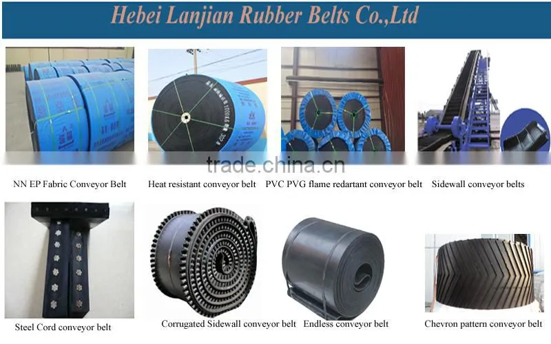 EP Fabric Chevron Rubber Conveyor Belt, Pattern conveyor belt