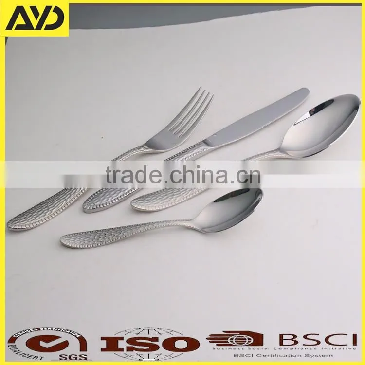 Stainless Steel 24 Piece Flatware Set, Dinner Fork, Knife, Spoon New