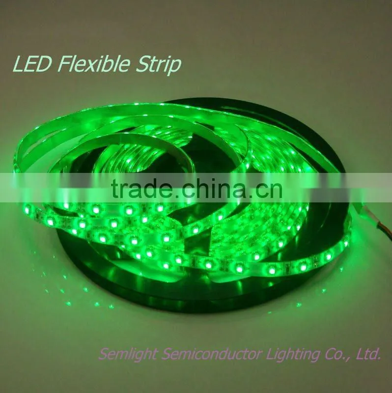 60 Leds Per Meter SMD3528 Green Flexible LED strip light