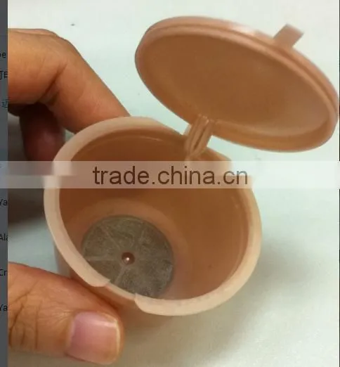 Reusable dolce gusto nespresso capsule with lid
