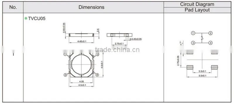 FTVCU05 smt membrane livolo touch switch