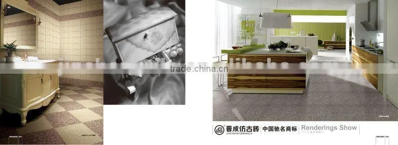 Jincheng Ceramics China famous brand T6600 rectified edge rustic vitrified tile