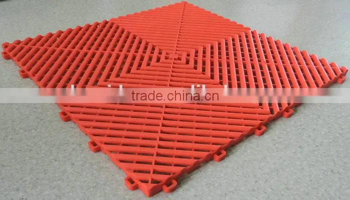 anti-slip and waterproof pp garage floor tiles