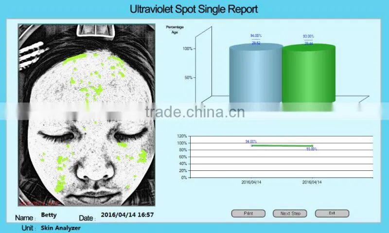 Beauty salon used fundermental device facial skin analysis maguc mirror skin analyzer