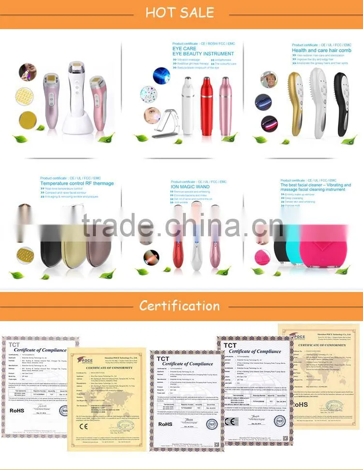 best selling items led bio light facial beauty device sonic facial brush rotary brush facial