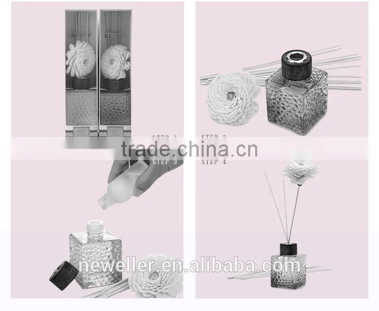 Different packing decorative unique aroma reed diffuser with bottle