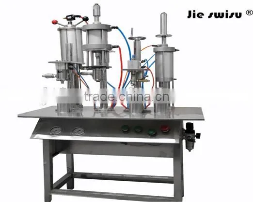 10ml to 750ml semi automatic aerosol paint spray filling machine ,acrylic paint filling machine