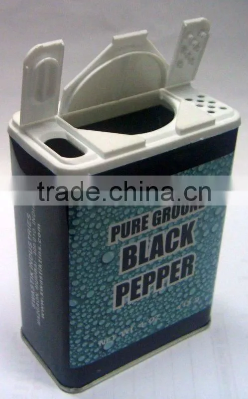 4oz Black Pepper Metal Can