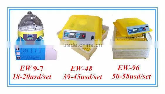 HHD EW9-7 for 7 Eggs portable 98% Hatching Rate CE Approved automatic mini icubator used from China