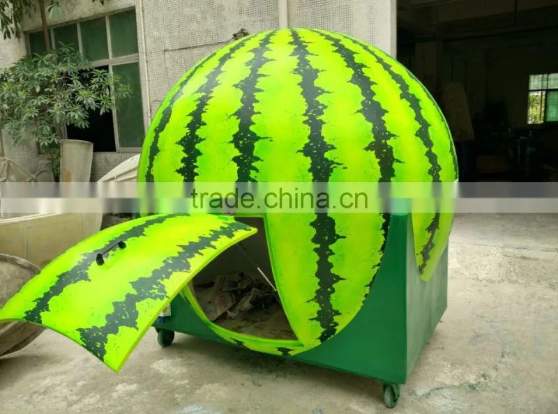 Popular Attractive Food Cart/Orange Fruit Catering Tralier/Mobile Food Tralier
