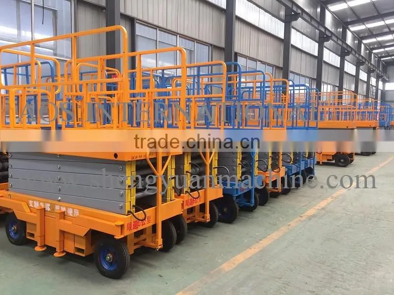 6m Platform Height Movable Hydraulic Scissor Lift Table