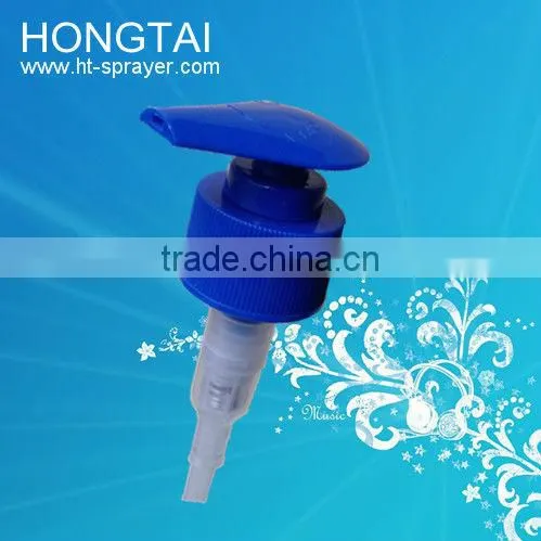 Plastic duck mouth structure lotion pump on bottle