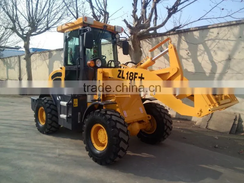 CE Approved 1.8ton ZL18F Wheel Loader for Sale