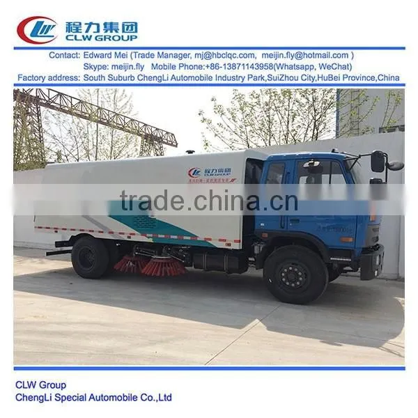 dongfeng 4*2 4*4 type 190hp 8 ton vacuum road sweeper