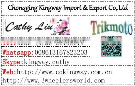 Chongqing KINGWAY Brand Three Wheeler Bajaj Auto Rickshaw Price in India For Passenger(USD1139.00)