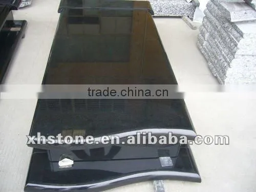 Southeast traditional style black polished monument
