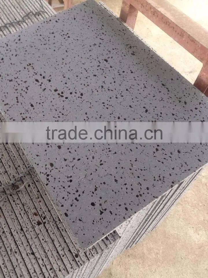 China dark basalt tile natural cheap lava stone