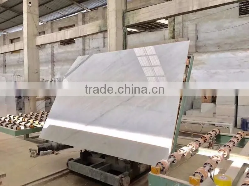 Guangxi white marble polished big slab