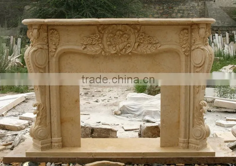 wholesale china white marble fireplace