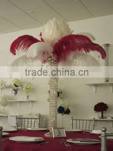 wedding tall flower vase/crystal flower vase/ crystal trumpet vase