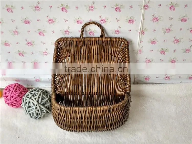 handmade wicker flower hanging basket plant baskets hanging wholesale