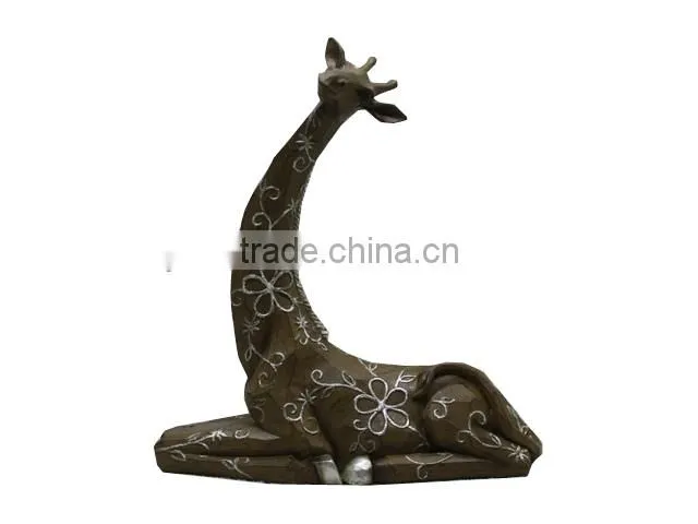 popular polyresin items decorative giraffe resin giraffe figurine