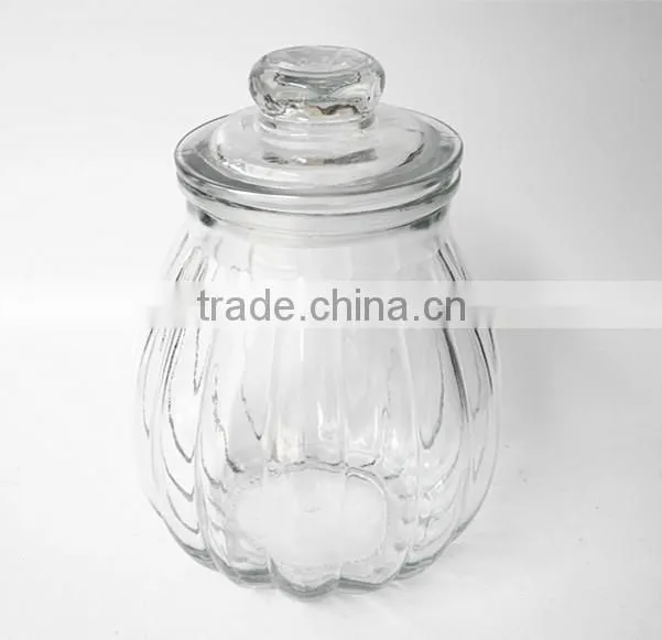 fat classically mordern glass canning jars with glass rubber cap