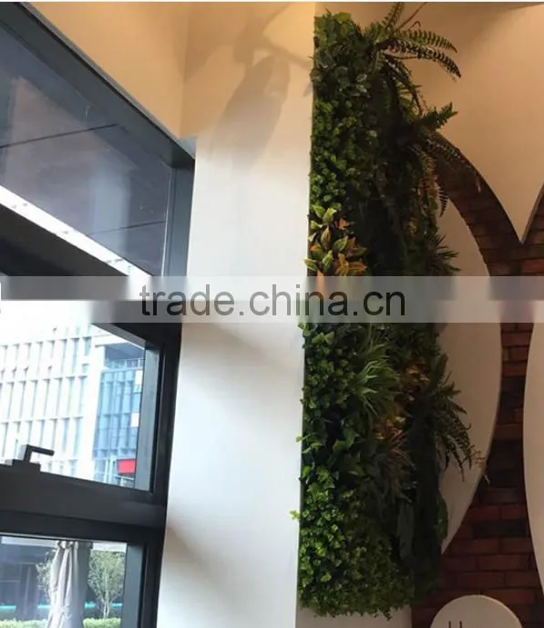 fake plants garden green wall/artificial green wall for sale