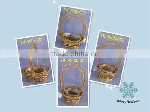 Made in China alibaba new style willow basket with honey color
