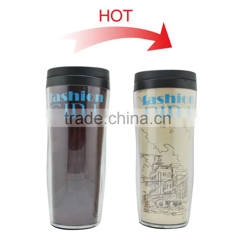 Travel Mug With Plastic Cap FDA Passed