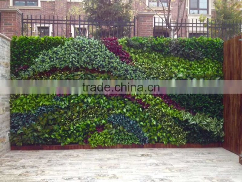 Plastic Best Selling Artificial Green Wall In High Quality For Gardon Decoration