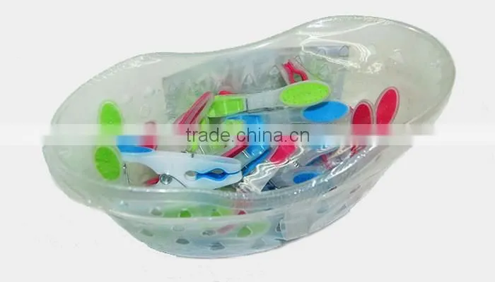 hot sale stainless steel spring craft colored TPR soft grip plastic peg