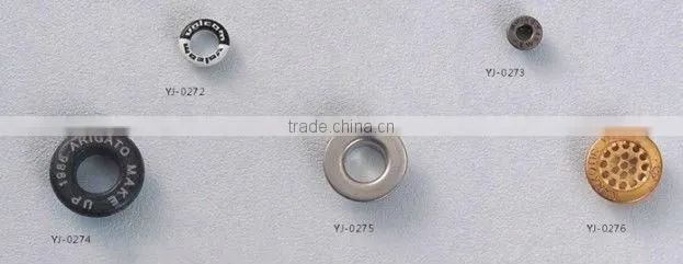 small sizes and colors of metal grommet eyelets with high quality