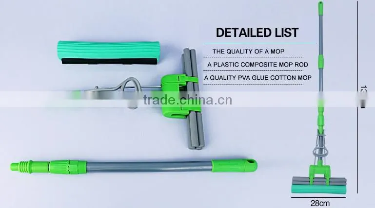 Floor cleanroom mop with pva floor mop