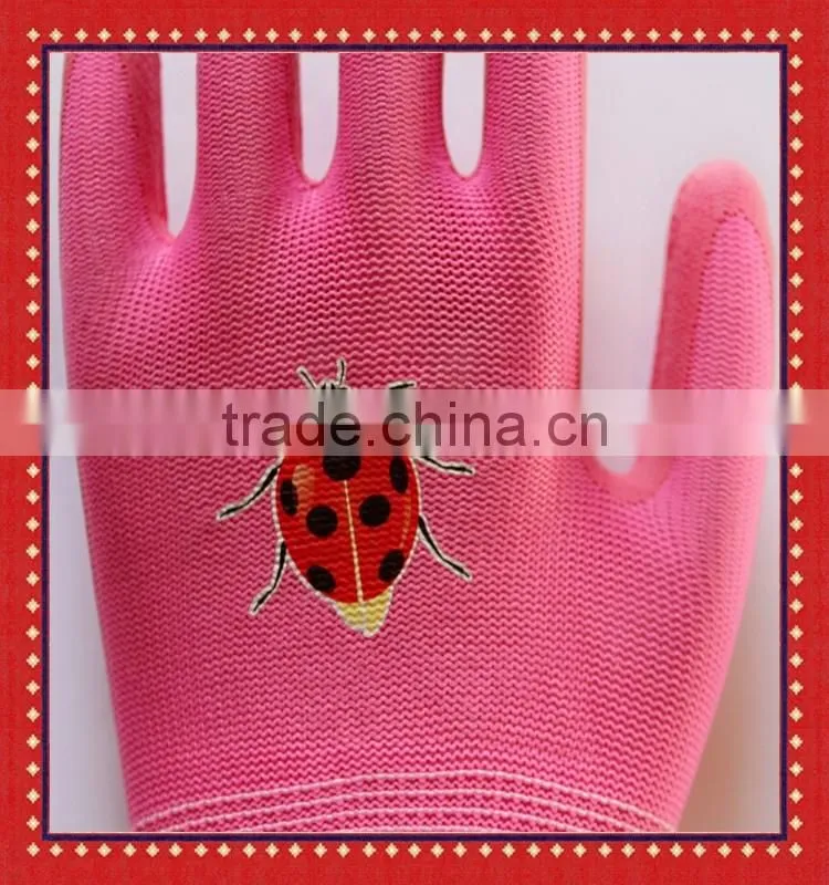 13Gauge Nyon Liner Softtextile Foam Latex Coated Gardening Gloves