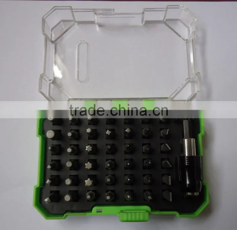 Promotional gift hand tools set 43pcs Screwdriver bits kit