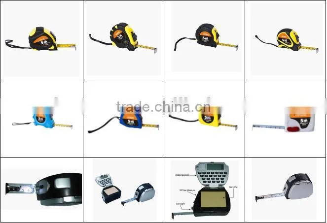High Quality ABS with Thicker Steel Blade Cushioned Grip Steel Measuring Tape
