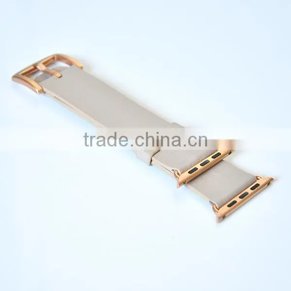 for iwatch band PU leather wristwatch strap with adapter for apple watch