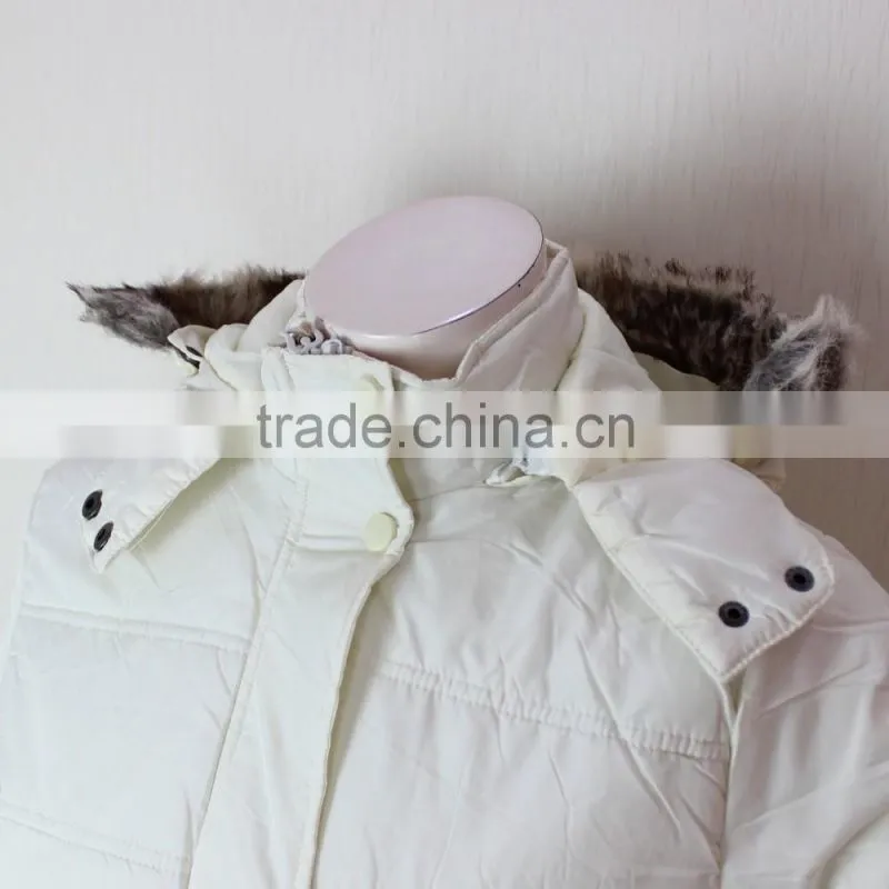 Ladies Long Winter Jacket , Womens Polyfill Padded Coats
