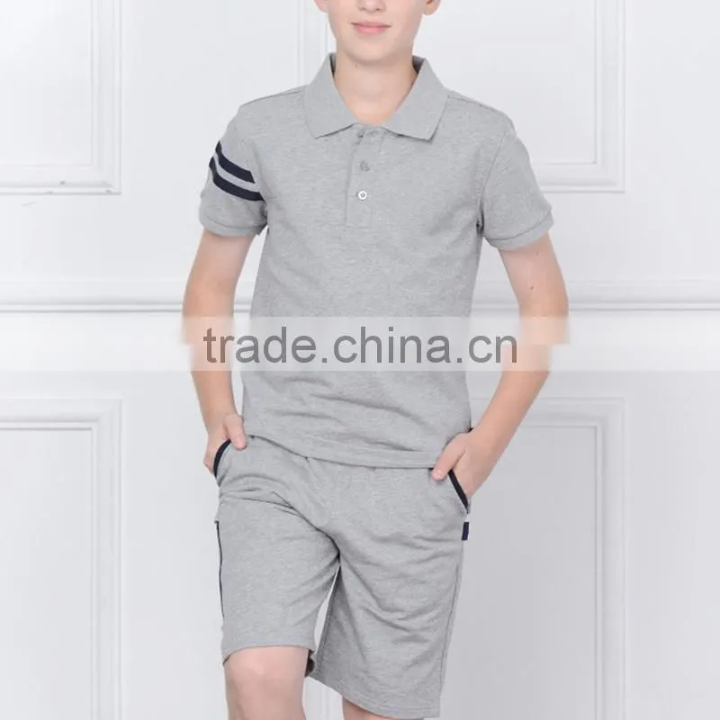 College installed 2017 New Summer Boys' OLY Sports short sleeved pieces of two