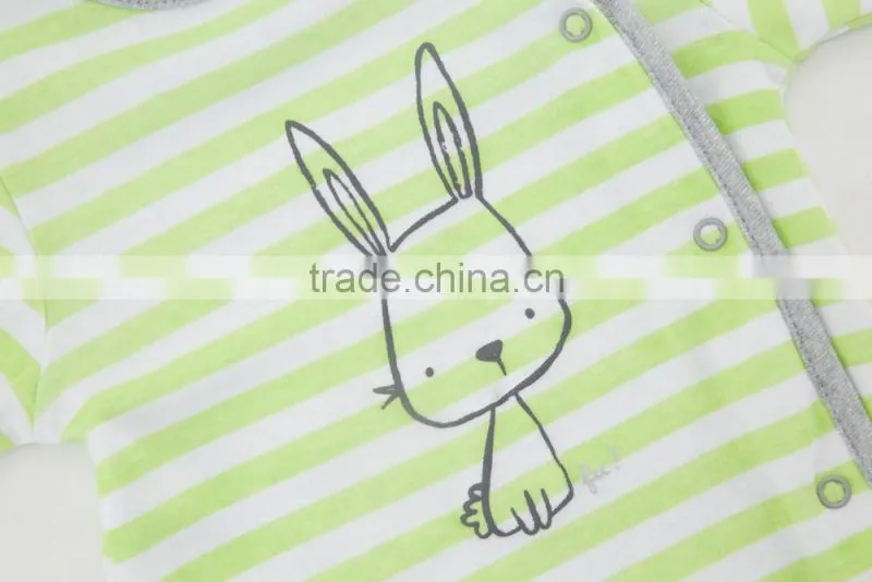 2017 Winter Wear 100% Cotton Rabbit Design Baby Rompers For Winter