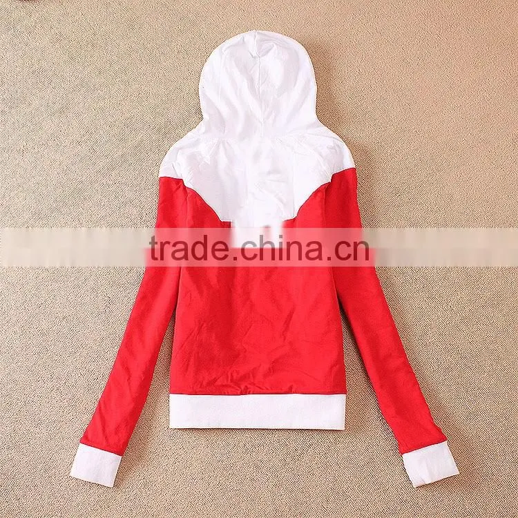French Terry Autumn women girl hoody coat cute colorful jacket bright 2style to choose OEM wholesale