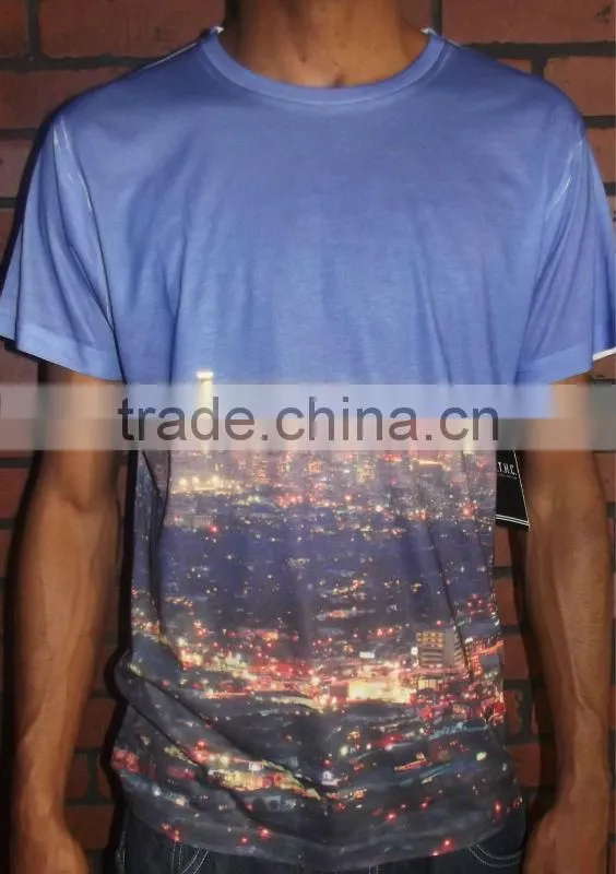 city sublimation t-shirt, full sublimation tee