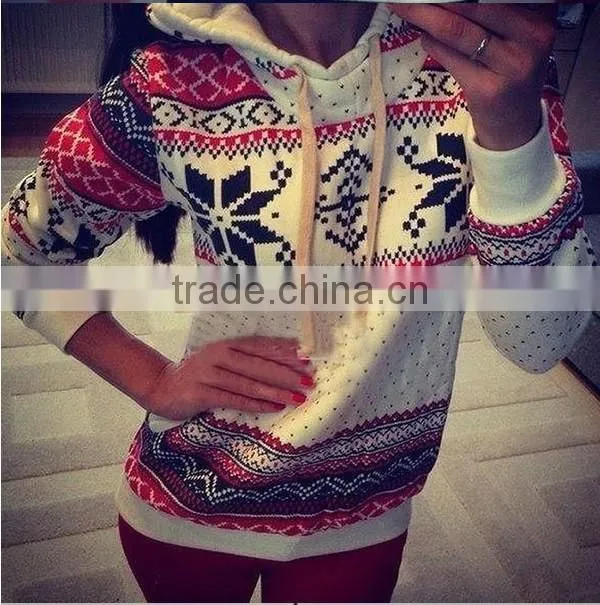 New Fashion Women's Hooded Pullover Tops Hoodie Sweatshirt Jumper Autumn Sweater