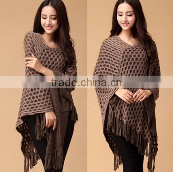 Latest design different color choice women batwing sleeve solid stitching knit cardigan new sweater